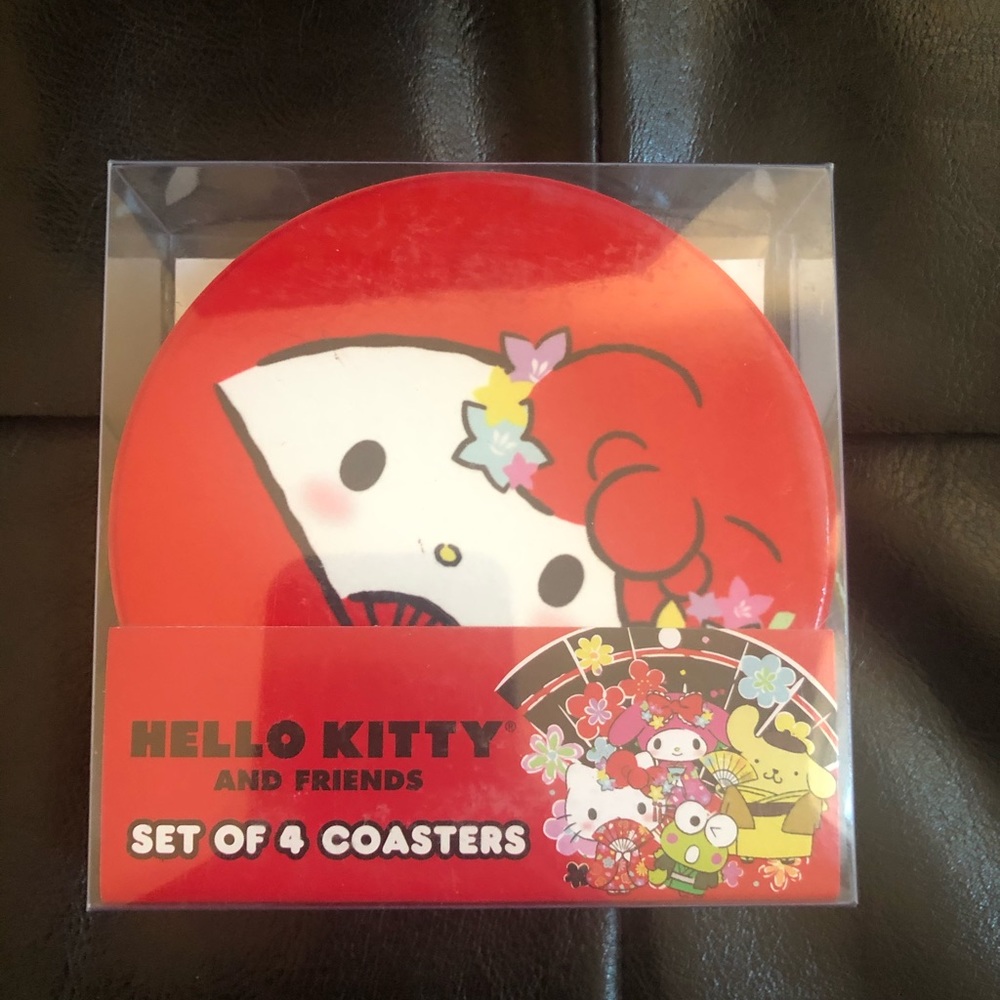 Hello Kitty Tokyo Ceramic Coasters 4 Pk